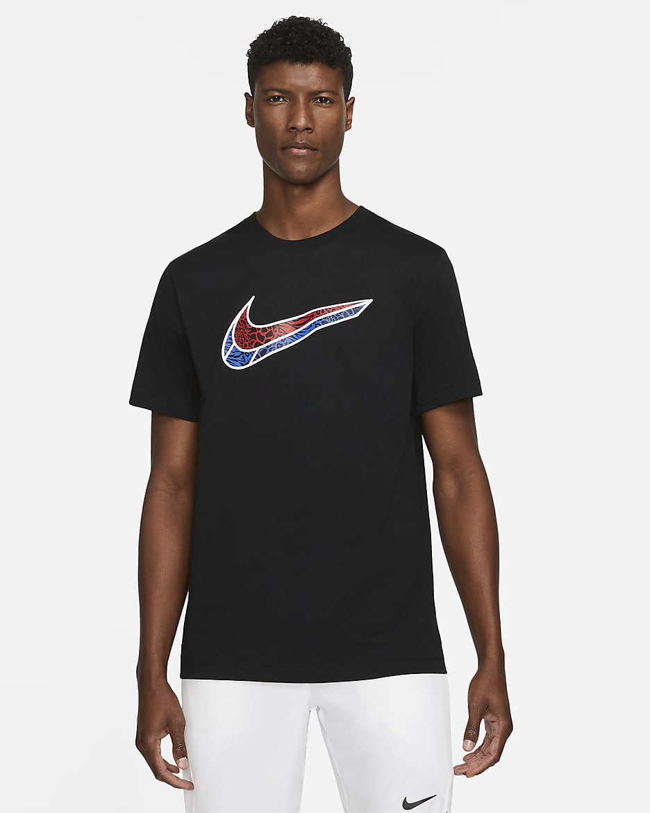Nike Swoosh Men's Short-Sleeve T-Shirt - Black