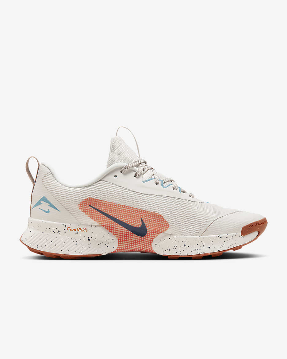 Chaussure de trail Nike Juniper Trail 3 pour homme - Phantom/Vintage Coral/Denim Turquoise/Midnight Navy