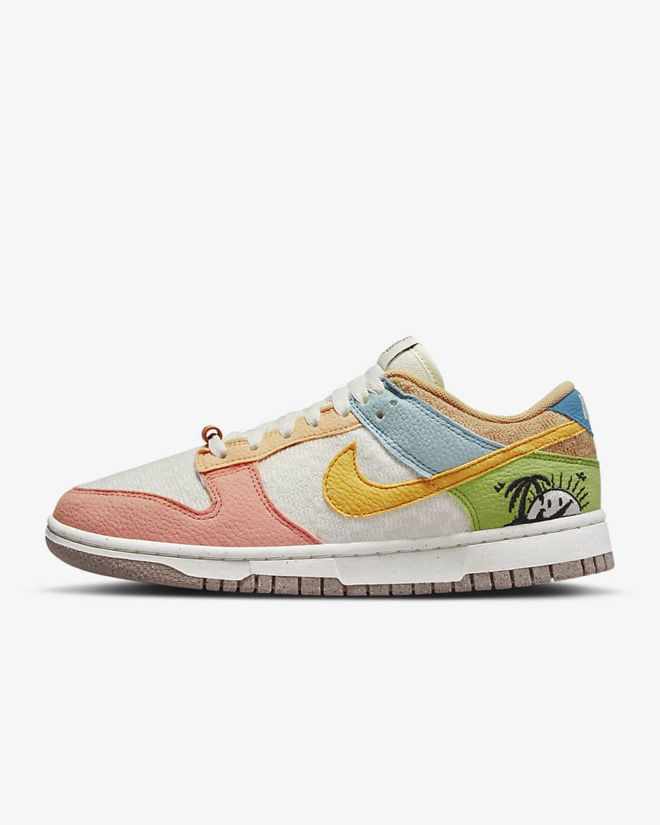 Nike Dunk Low SE Women's Shoes - Sail/Light Madder Root/Worn Blue/Sanded Gold
