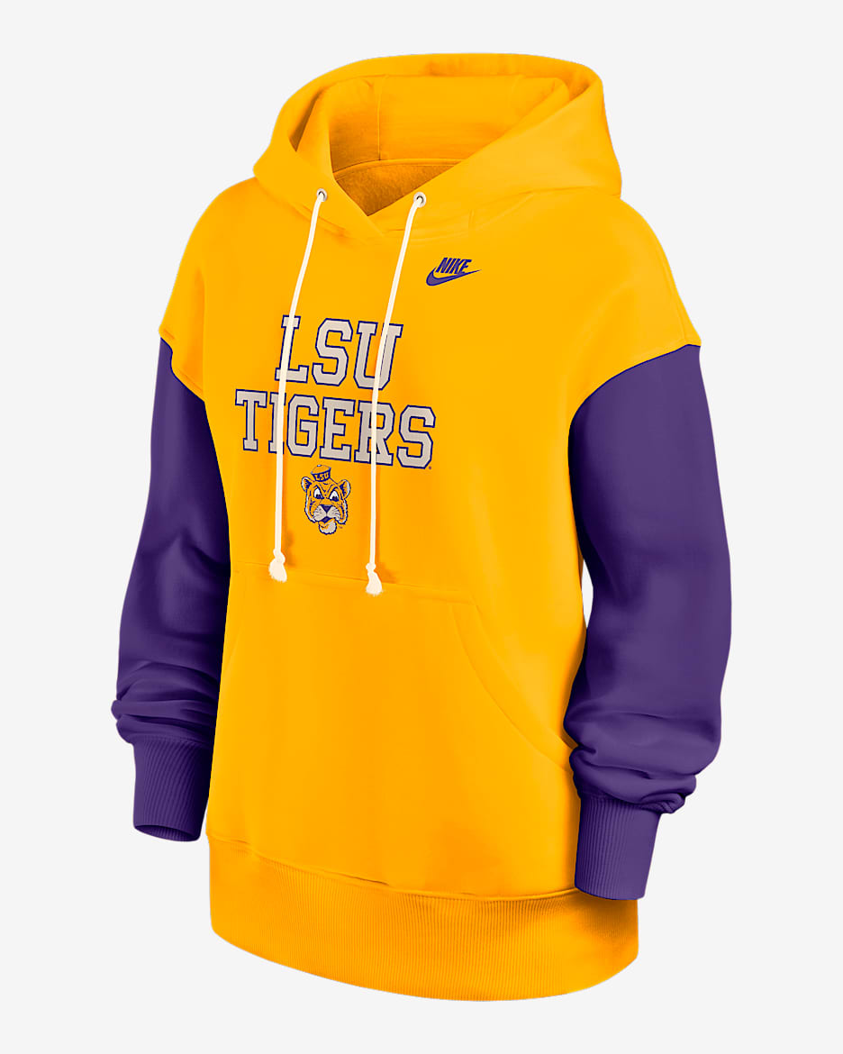 LSU Legacy Phoenix Women's Nike College Pullover Hoodie - Gold