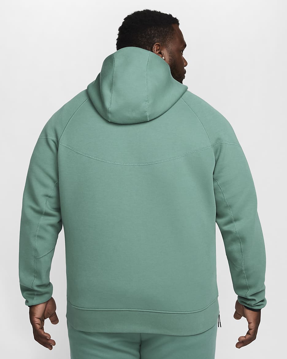 Nike Sportswear Tech Fleece Windrunner Hoodie met rits voor heren - Bicoastal/Zwart