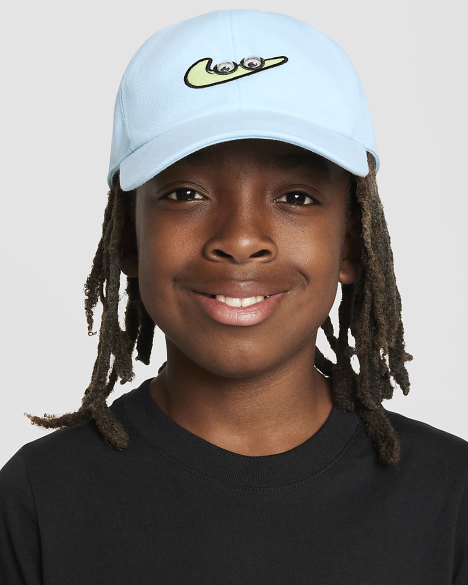 Nike Club Big Kids' Cap - Glacier Blue/Light Lemon Twist