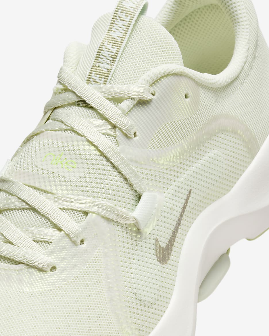 Nike In-Season TR 13 Premium treningssko til dame - Summit White/Sea Glass/Light Lemon Twist/Metallic Gold Star