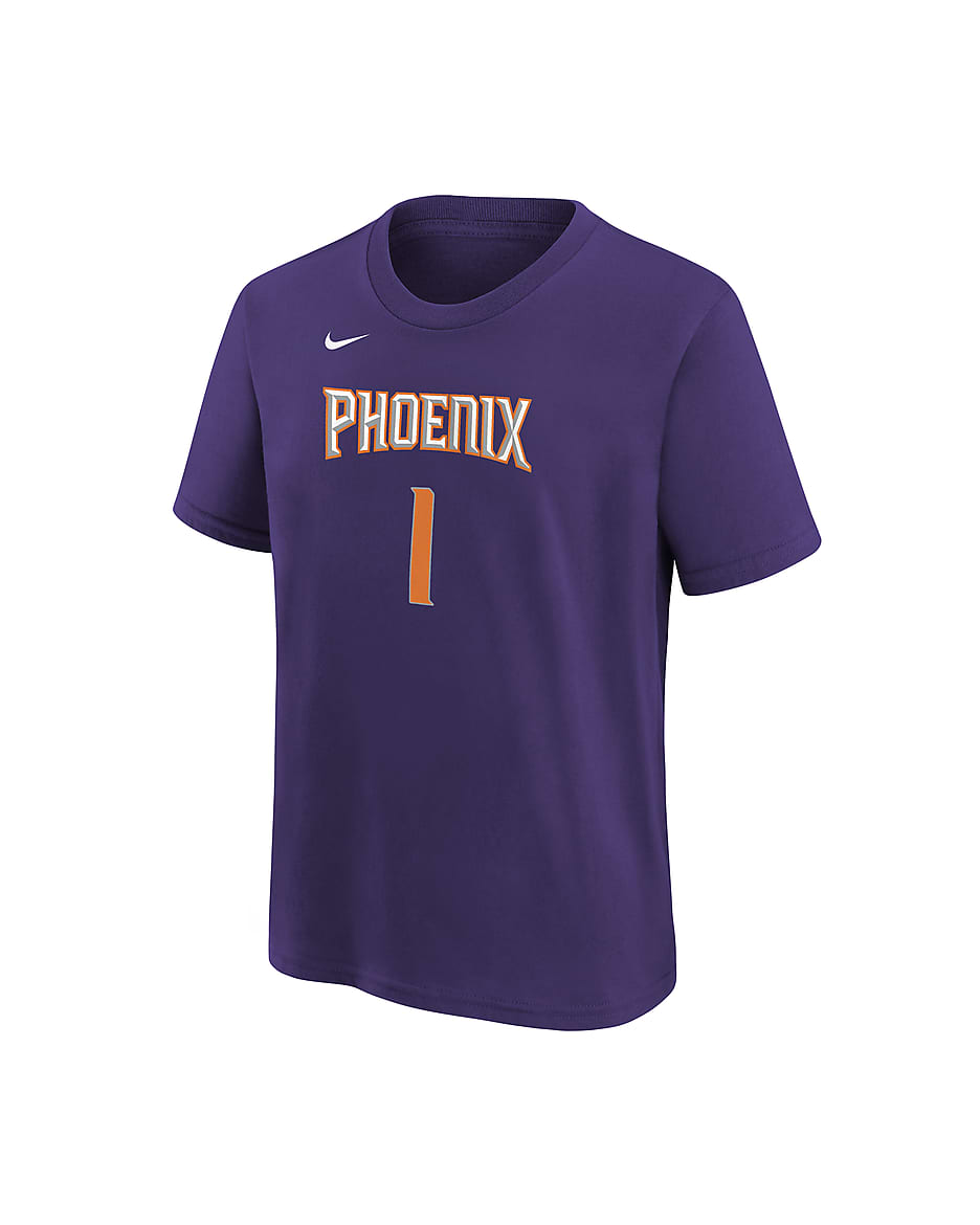 Playera Nike de la NBA para niños talla grande Devin Booker Phoenix Suns - Orquídea nuevo