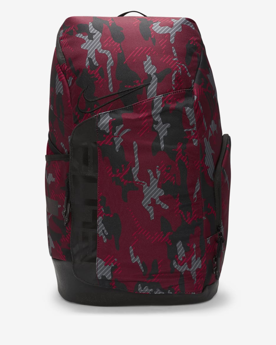 Nike Elite Pro Printed Basketball Backpack (32L) - Team Red/Black/Black