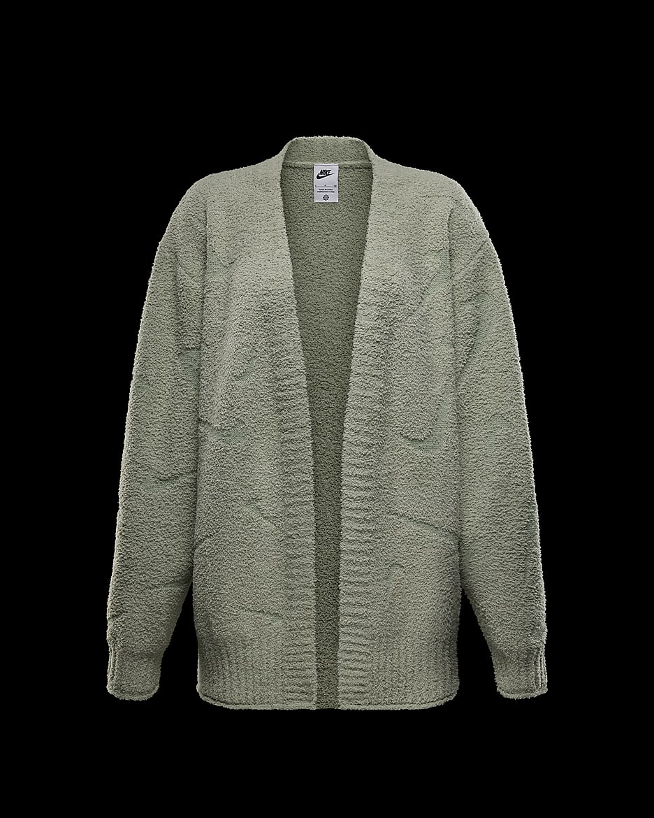 Nike Sportswear Phoenix Cosy Bouclé Women's Oversized Knit Cardigan - Jade Horizon