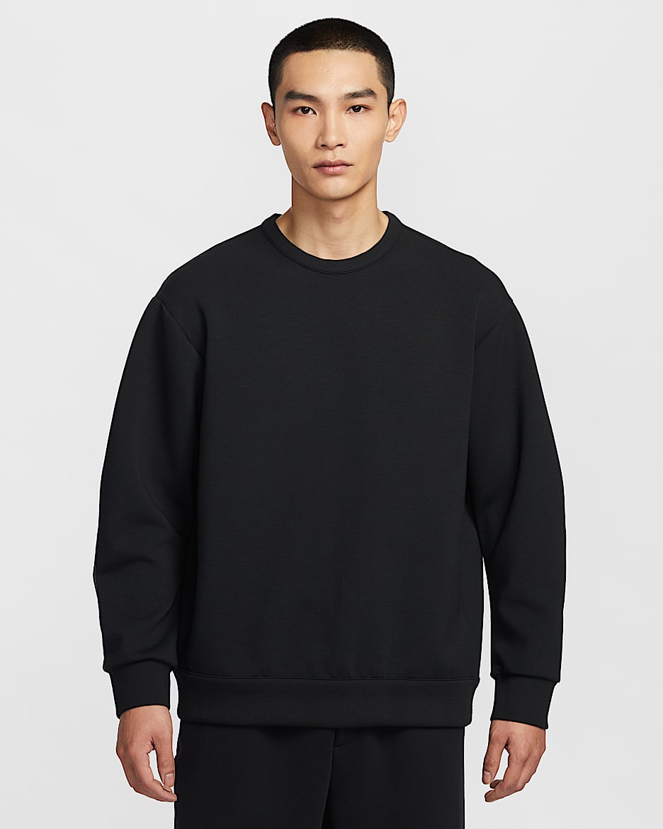 Nike 24.7 ImpossiblySoft Men's Dri-FIT Crew - Black/Dark Smoke Grey