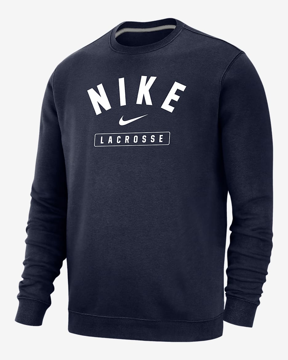 Nike Lacrosse Men's Crew-Neck Sweatshirt - Navy