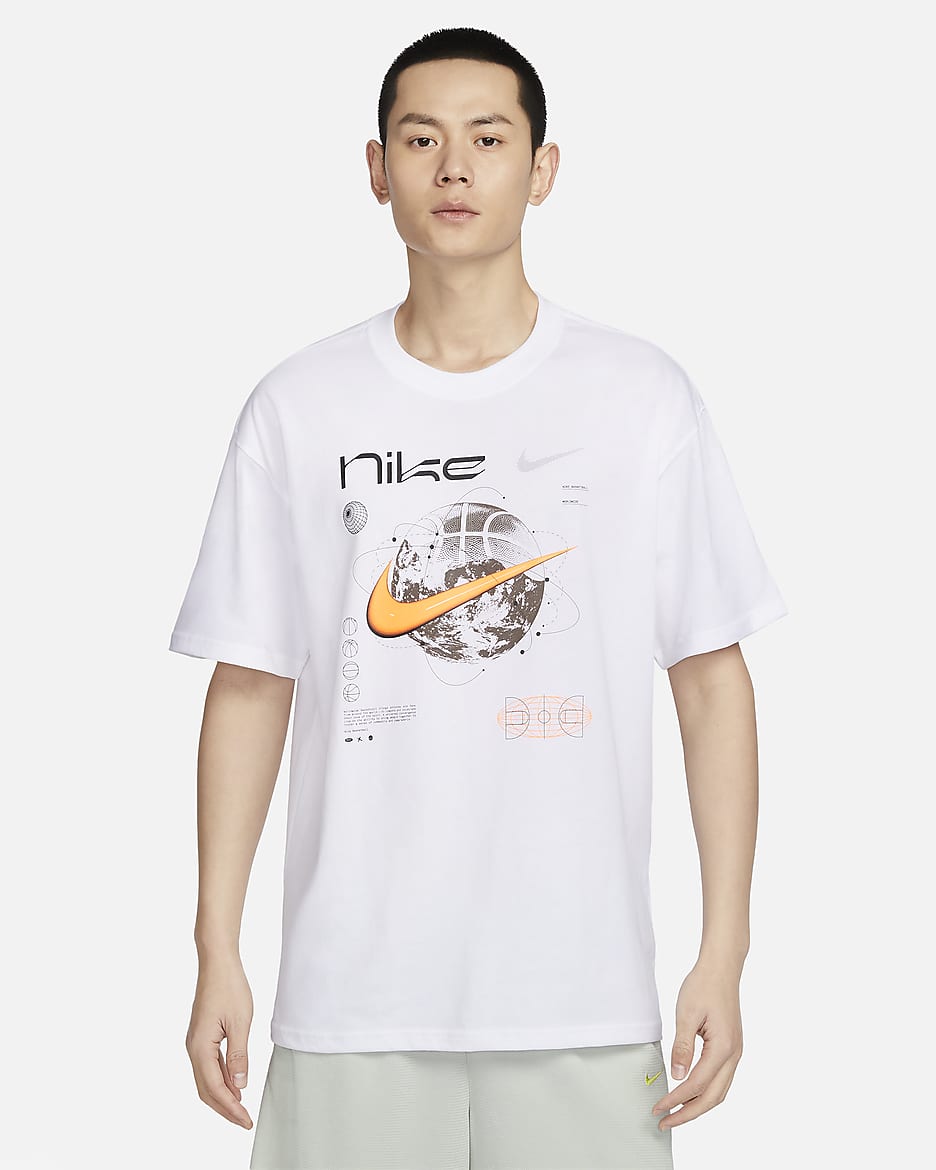 Nike Men's Max90 Basketball T-Shirt - White