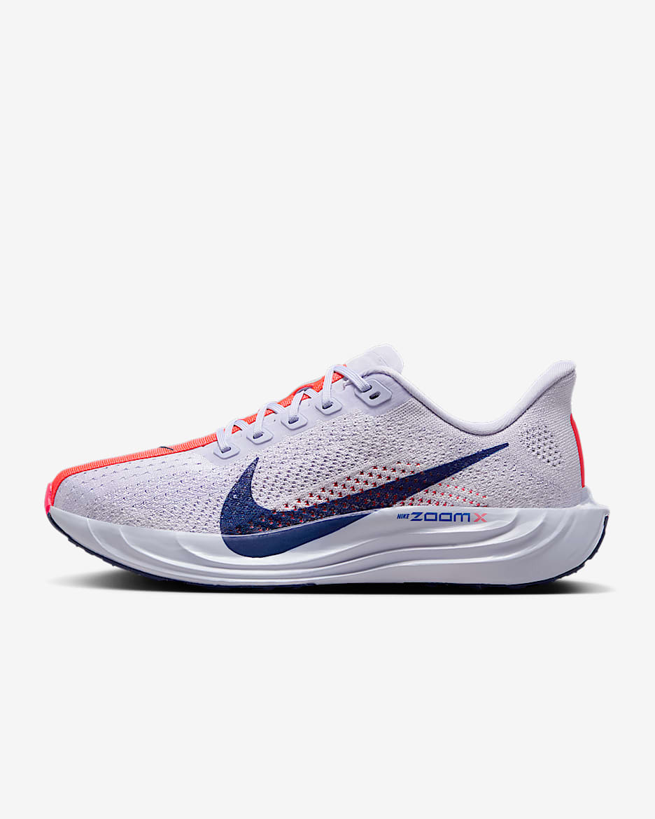 Nike Pegasus Plus hardloopschoenen voor dames (straat) - Ghost/Blue Void/Bright Crimson/Blue Void