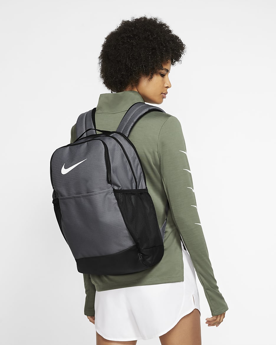 Nike Brasilia Training Backpack (Medium) - Flint Grey/Black/White