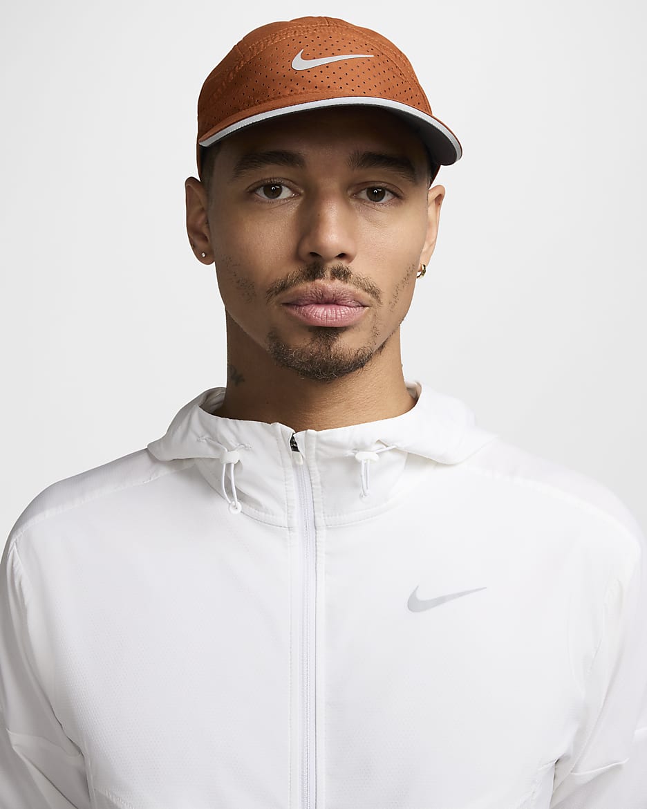 Nike Dri-FIT ADV Fly Unstructured Reflective Cap - Dark Russet/Anthracite