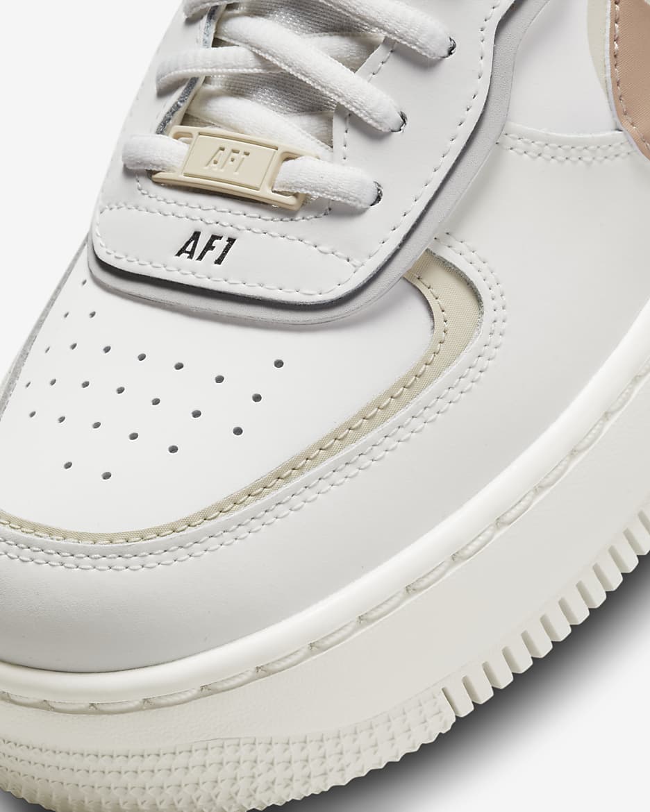 Nike Air Force 1 Shadow 女鞋 - Sail/Fossil/Light Bone/Hemp