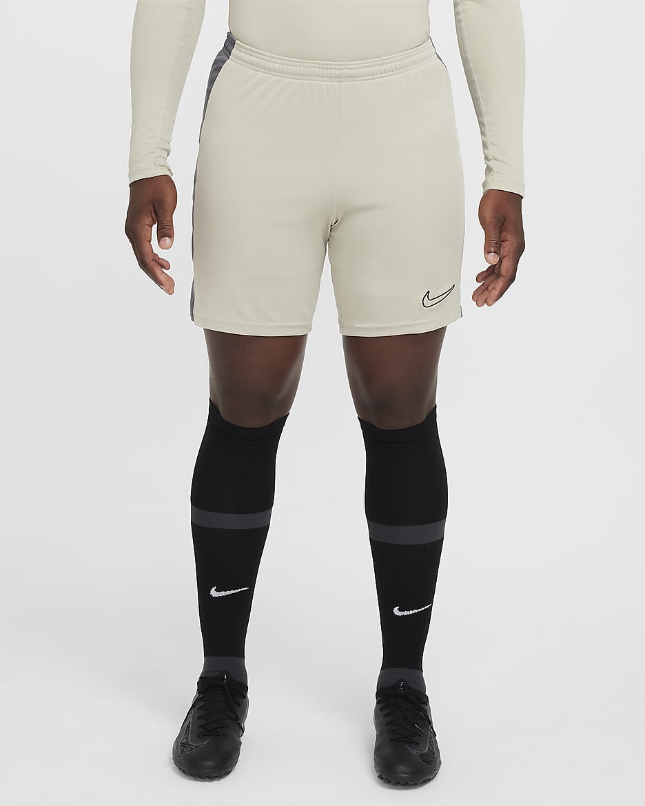 Shorts de fútbol Dri-FIT para hombre Nike Dri-FIT Academy - Piedra/Gris hierro/Negro