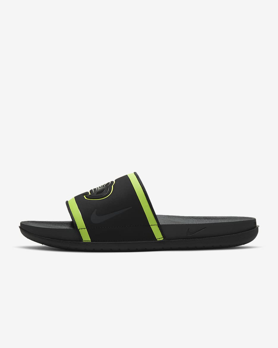 Nike Offcourt (NFL Seattle Seahawks) Slide - Black/Action Green/College Navy/Anthracite