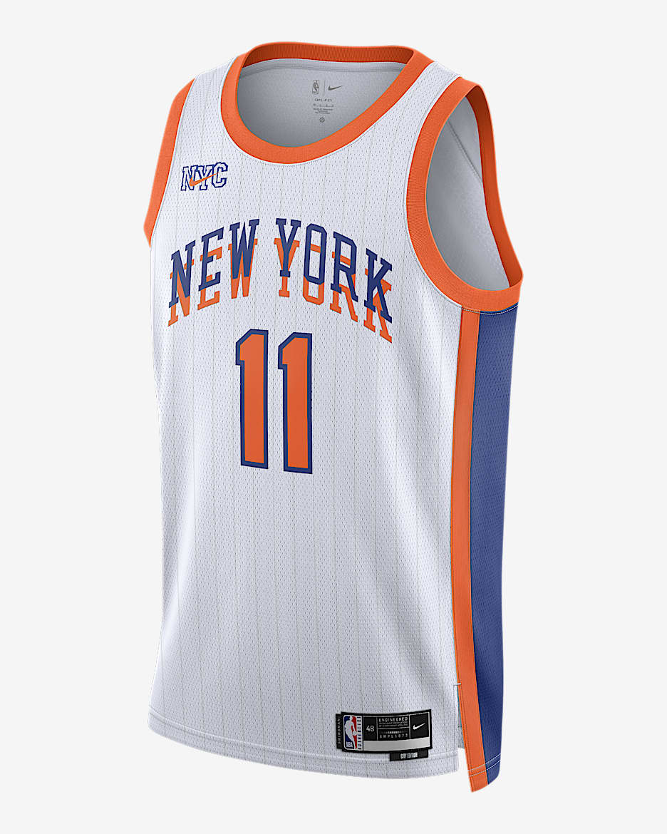 Jalen Brunson New York Knicks 2024/25 City Edition Men's Nike Dri-FIT NBA Swingman Jersey - White