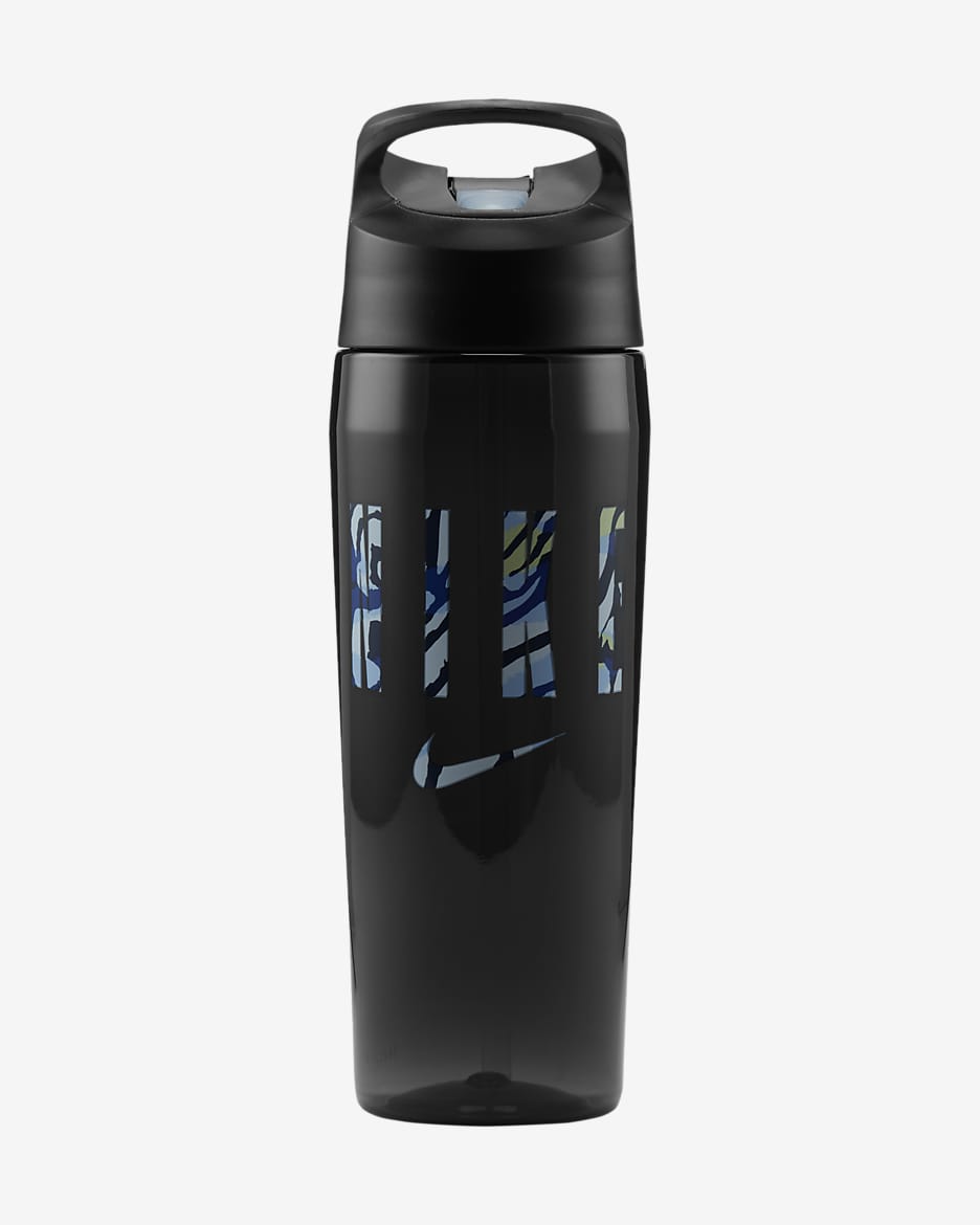 Nike 24oz TR HyperCharge Straw Water Bottle - Black/Anthracite/Light Marine