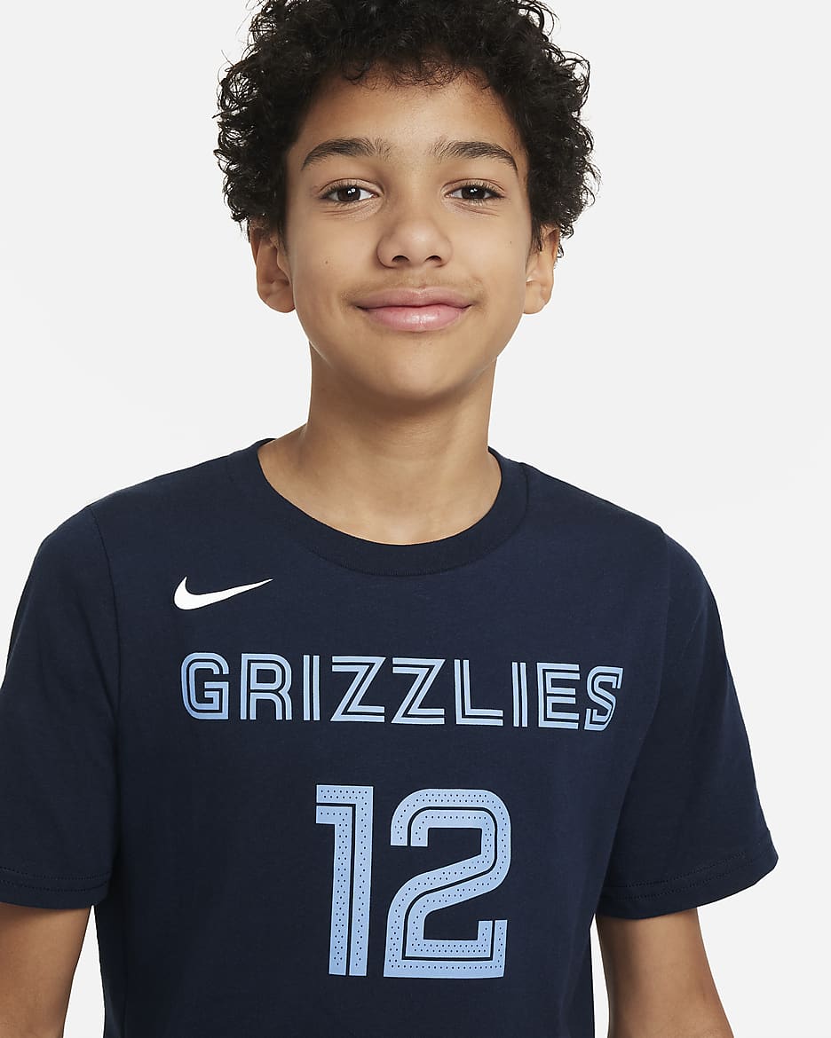 Ja Morant Memphis Grizzlies Older Kids' Nike NBA T-Shirt - College Navy