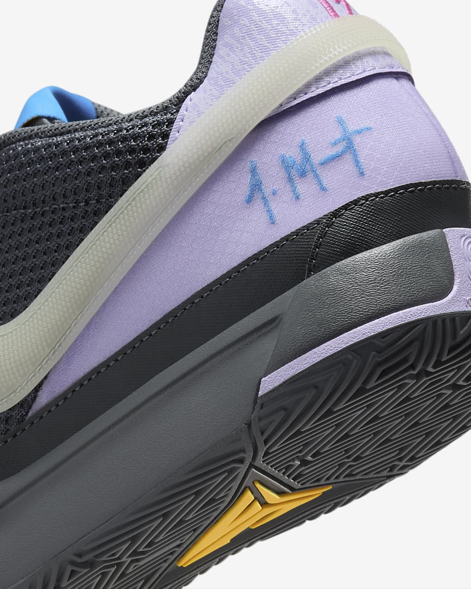 JA 1 EP Basketball Shoes - Iron Grey/Lilac Bloom/Light Photo Blue/Multi-Colour