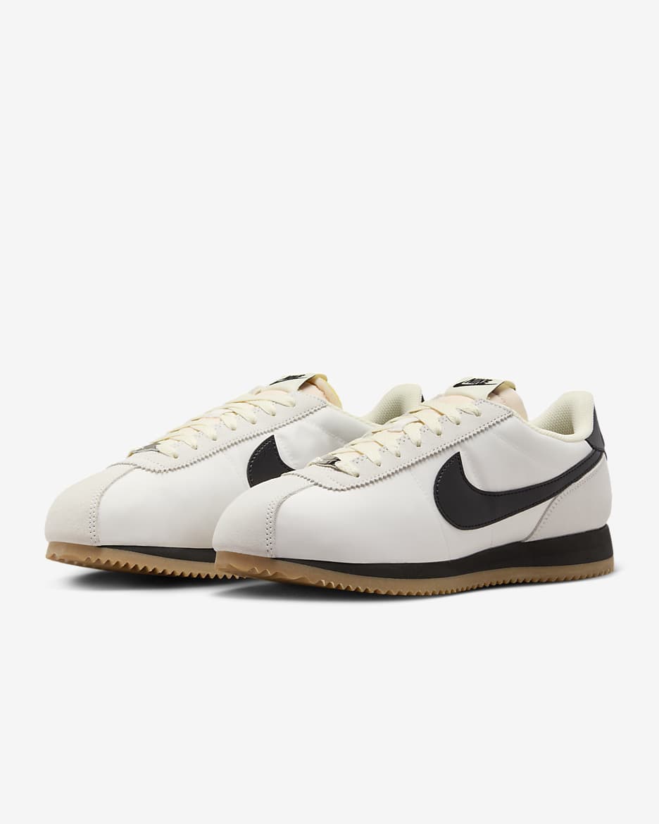 Nike Cortez Textile damesschoenen - Phantom/Coconut Milk/Gum Light Brown/Zwart