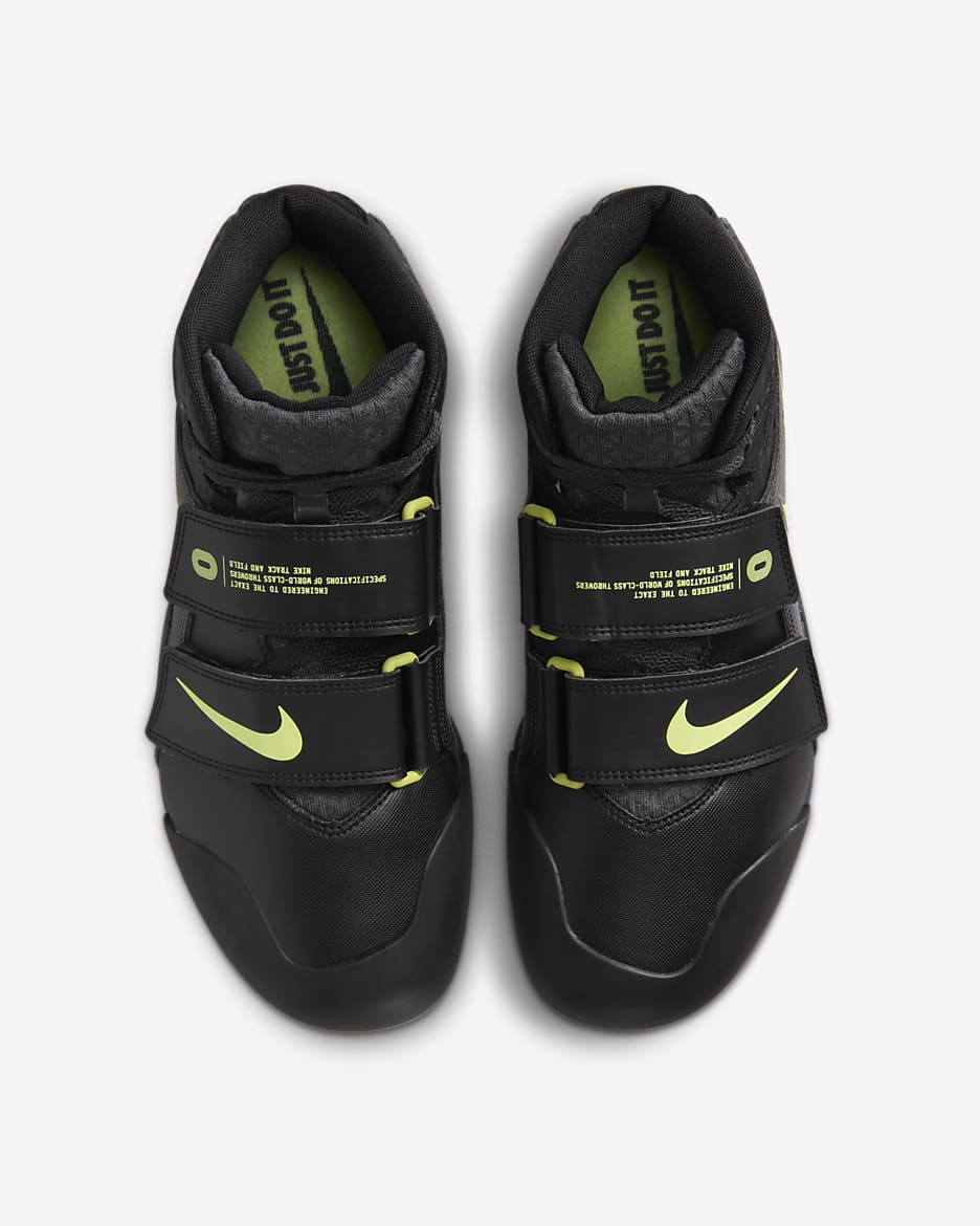 Nike Zoom Javelin Elite 3 friidrett piggsko til kasting - Svart/Anthracite/Light Lemon Twist/Fierce Pink