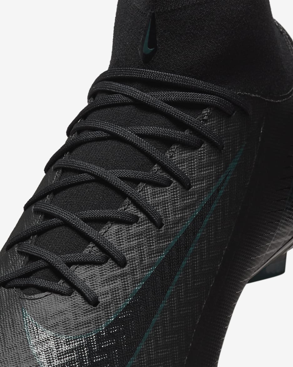 Chaussure de foot montante à crampons multi-surfaces Nike Mercurial Superfly 10 Academy - Noir/Deep Jungle/Noir