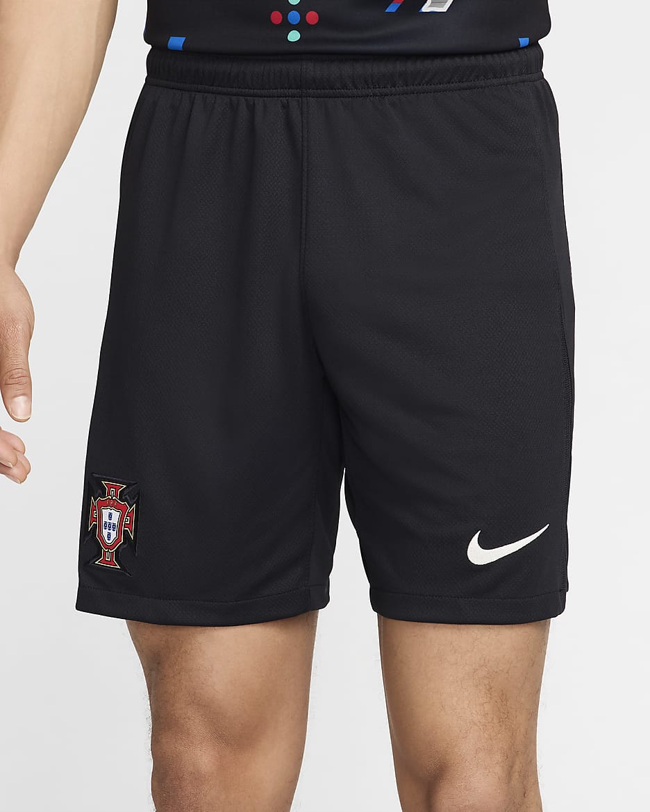 Portugal 2024 Stadium Away Nike Replica Fußballshorts mit Dri-FIT-Technologie für Herren - Pitch Blue/Sail