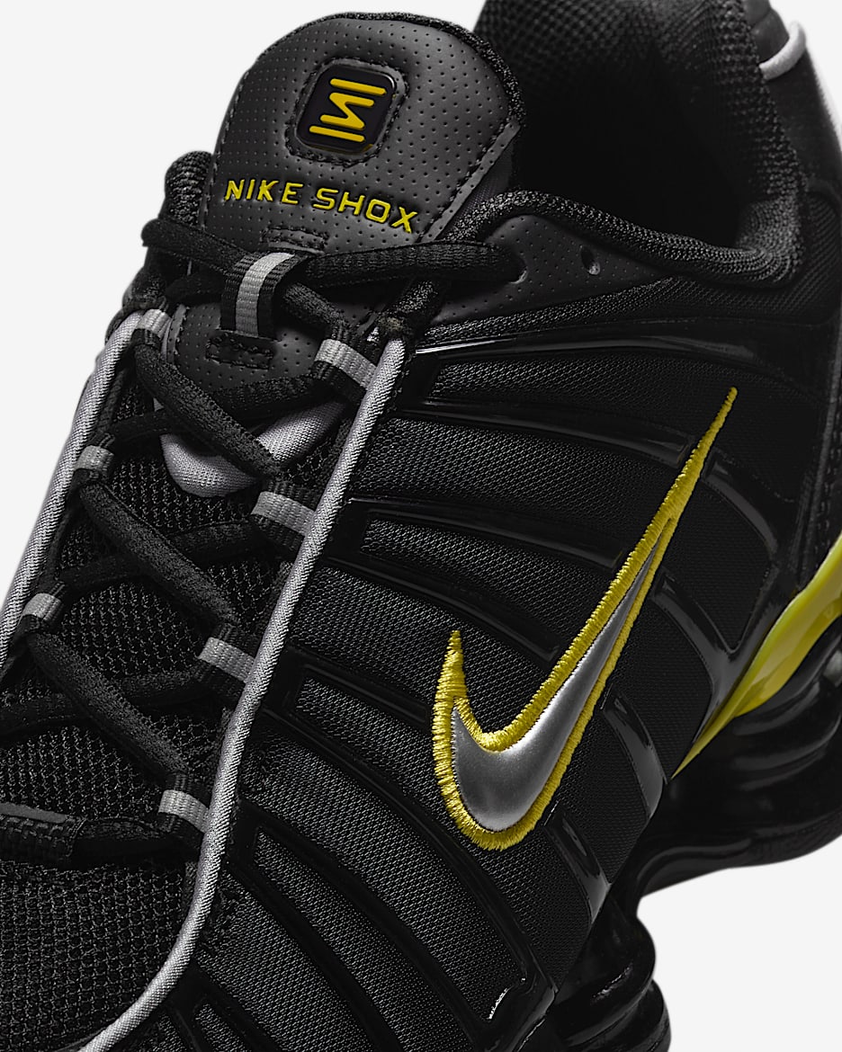 Nike Shox TL Men's Shoes - Black/Dynamic Yellow/Metallic Silver