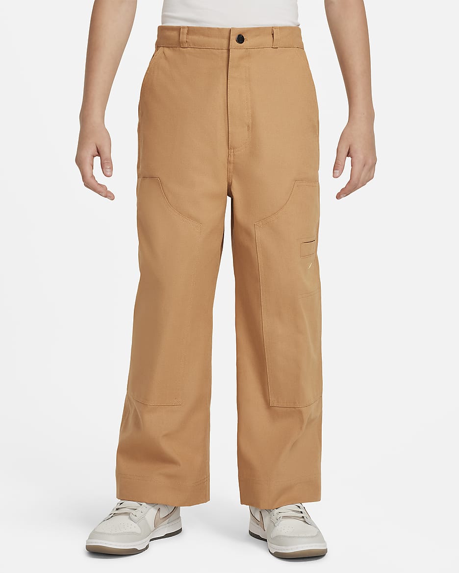 Nike Sportswear Metro Ground Older Kids' Carpenter Trousers - Flax/Twine