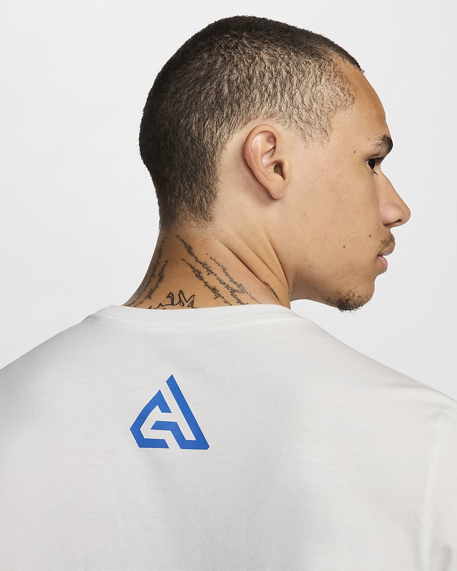 Giannis Basketbalshirt voor heren - Summit White