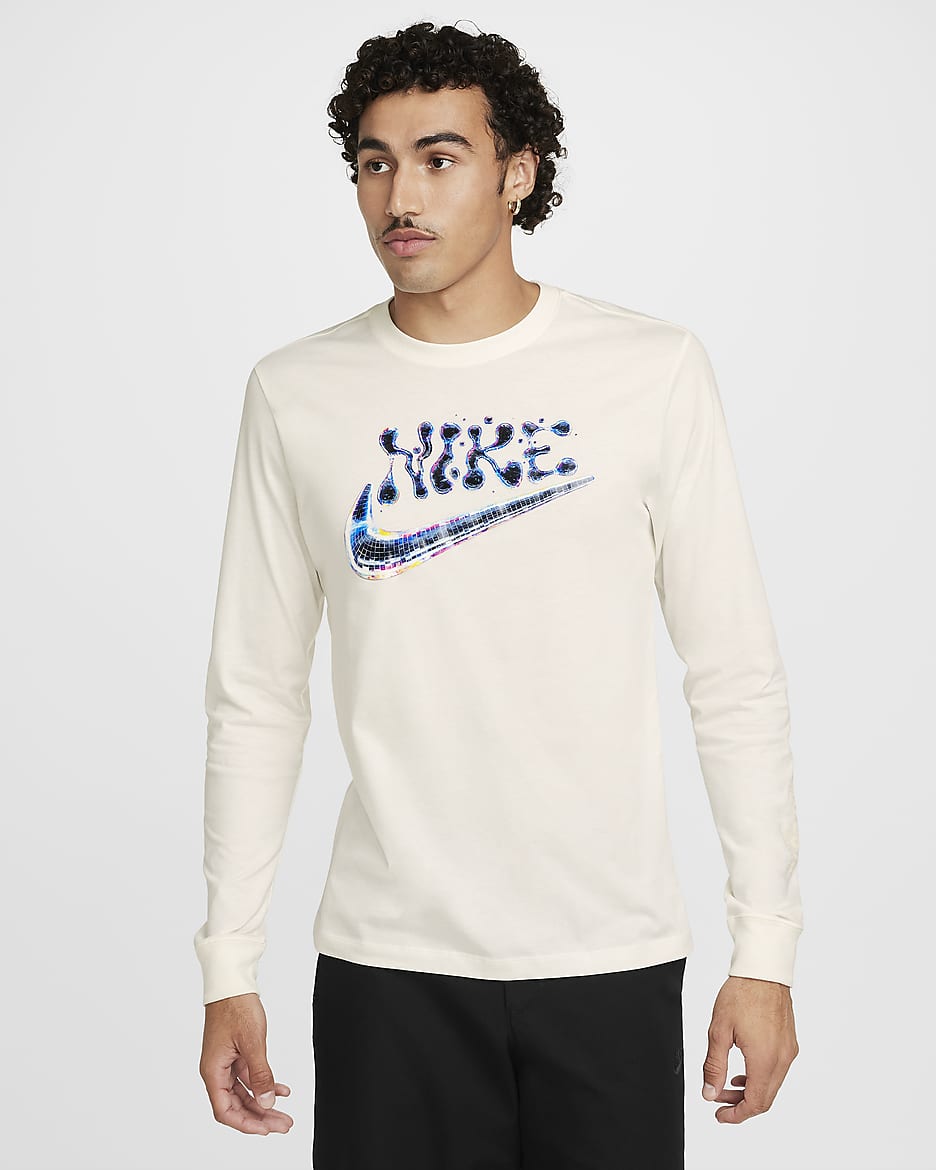 Nike Sportswear Club Long-Sleeve T-Shirt - Sail