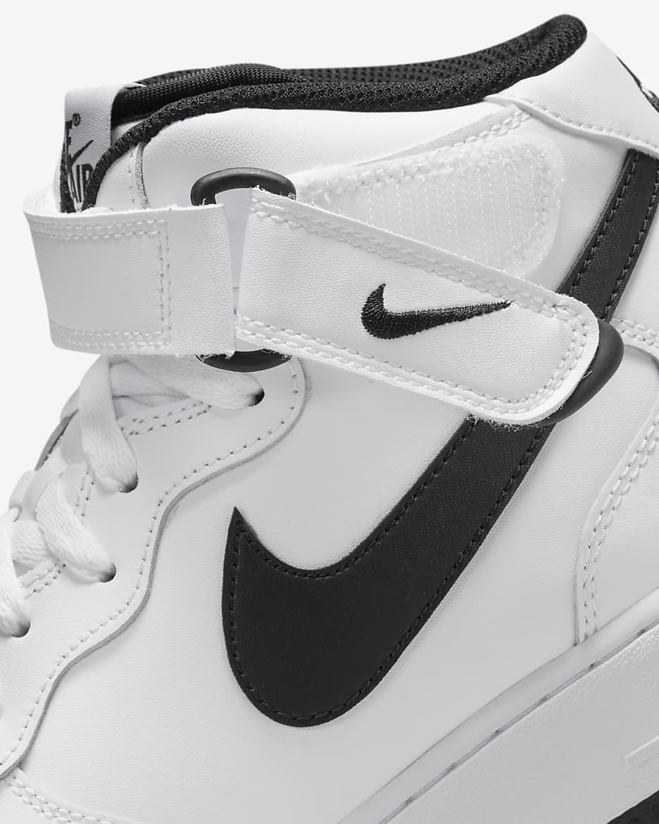 Nike Air Force 1 Mid '07 Men's Shoes - White/White/Black