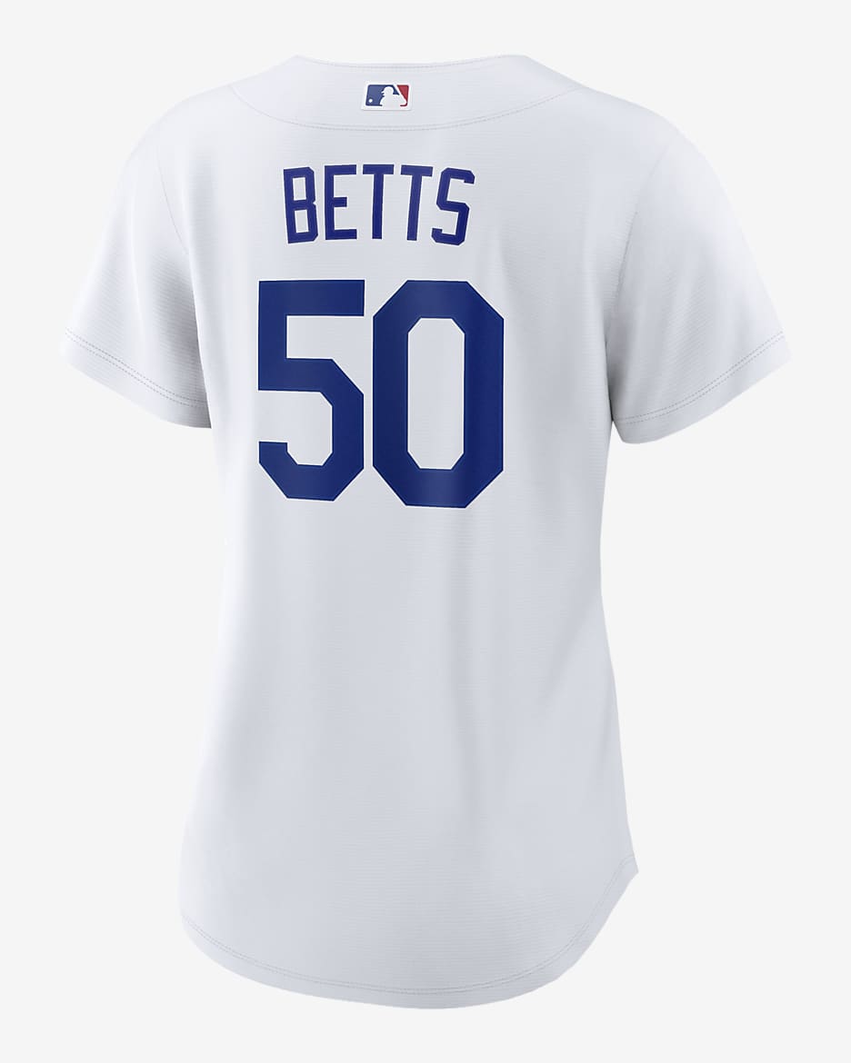 MLB Los Angeles Dodgers (Mookie Betts) Women's Replica Baseball Jersey - White