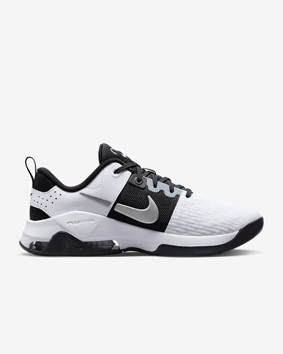 Nike Zoom Bella 6 Premium Women's Training Shoes - White/Black/Metallic Platinum/Multi-Colour