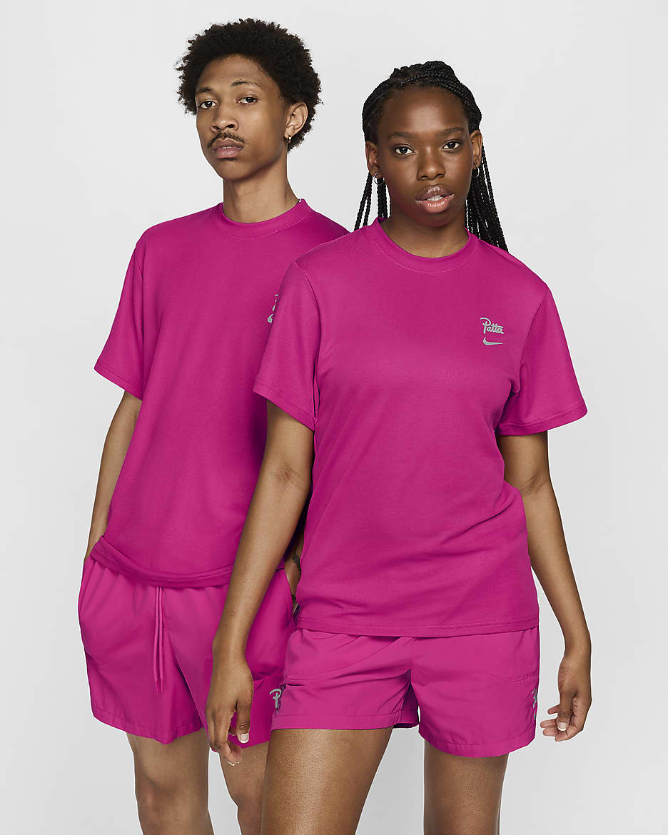 Męski T-shirt z krótkim rękawem Nike x Patta Running Team - Fireberry