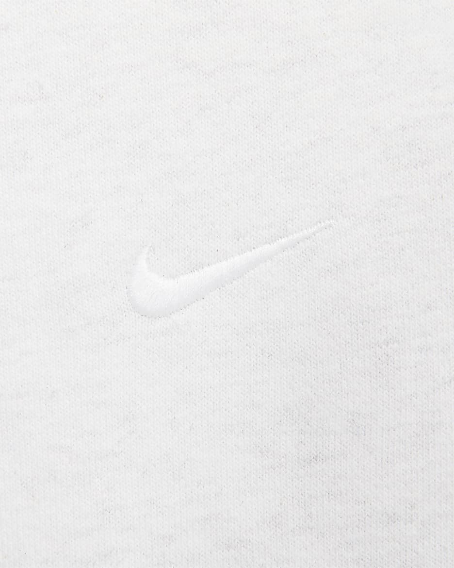 Nike Solo Swoosh Men's Fleece Trousers - Birch Heather/White