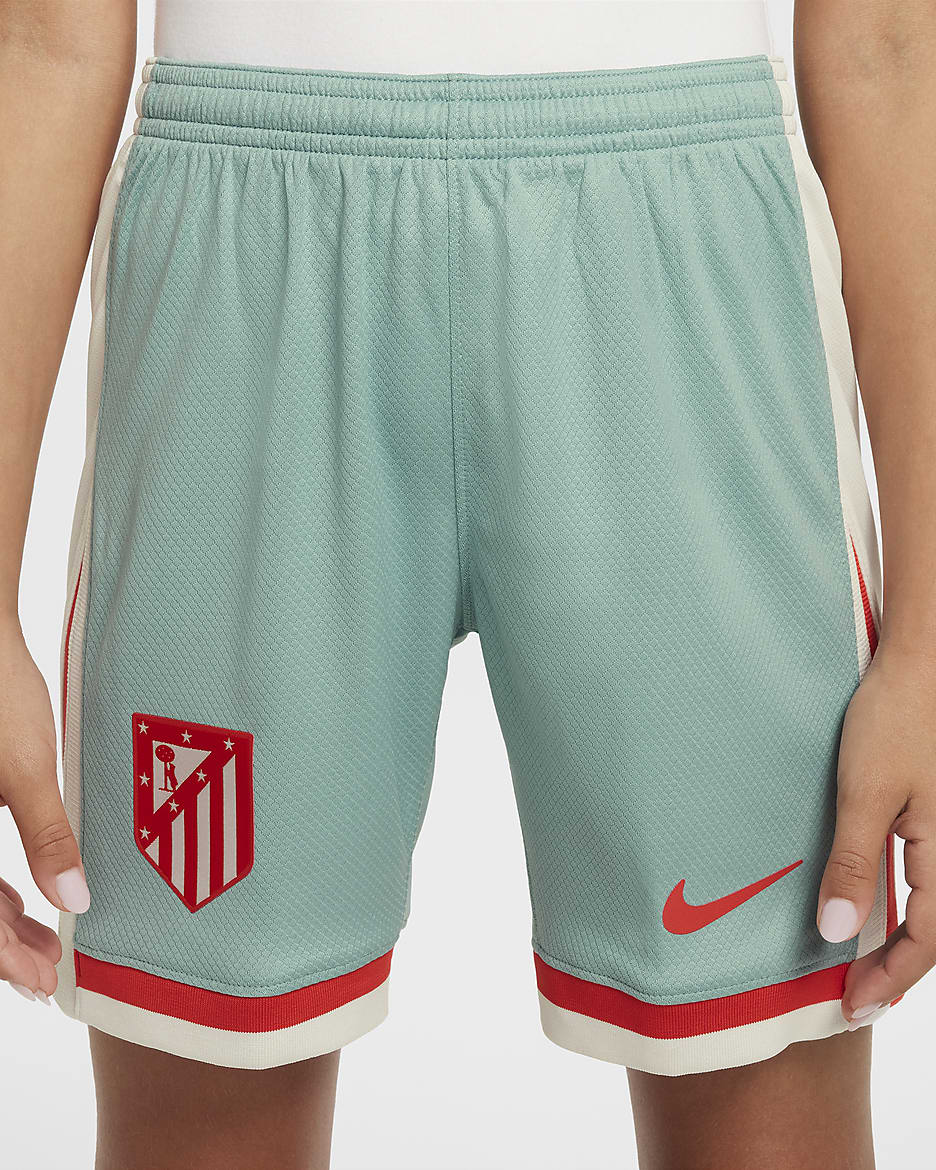 Atlético Madrid 2024/25 Stadium Away Older Kids' Nike Dri-FIT Football Replica Shorts - Cannon/Phantom/Light Crimson/Light Crimson