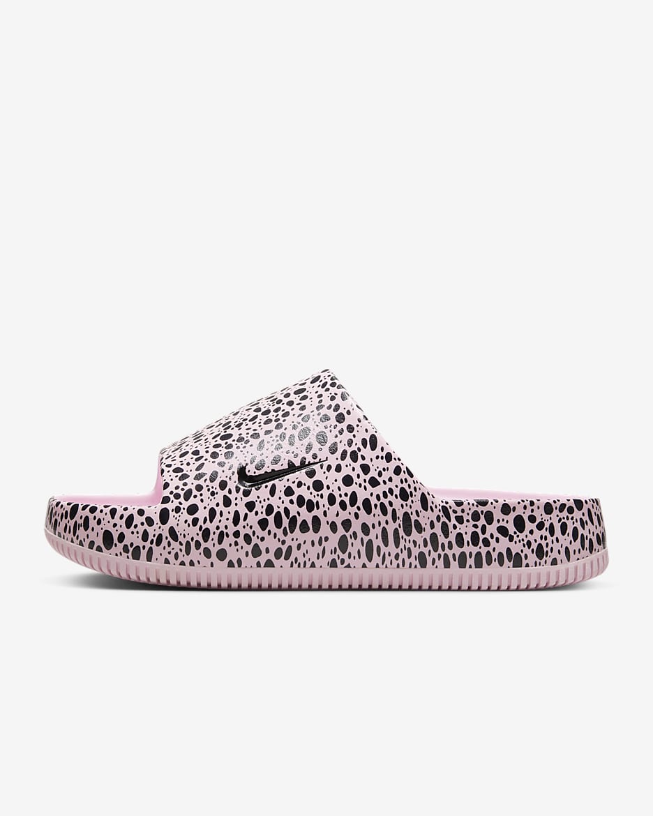 Nike Calm Women's Slides - Pink Foam/Red Stardust/Black