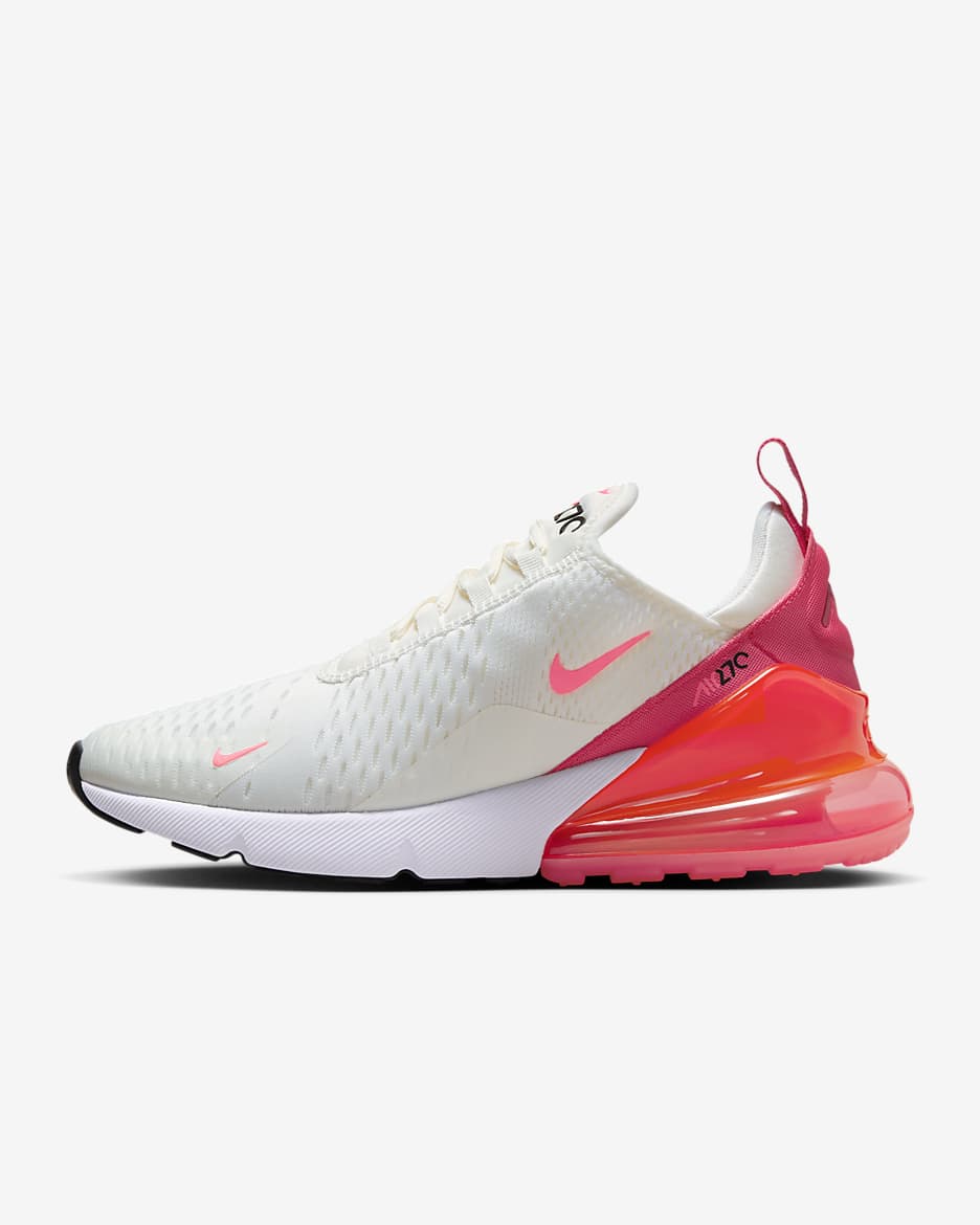 Nike Air Max 270-sko til kvinder - Sail/Aster Pink/hvid/Hot Punch