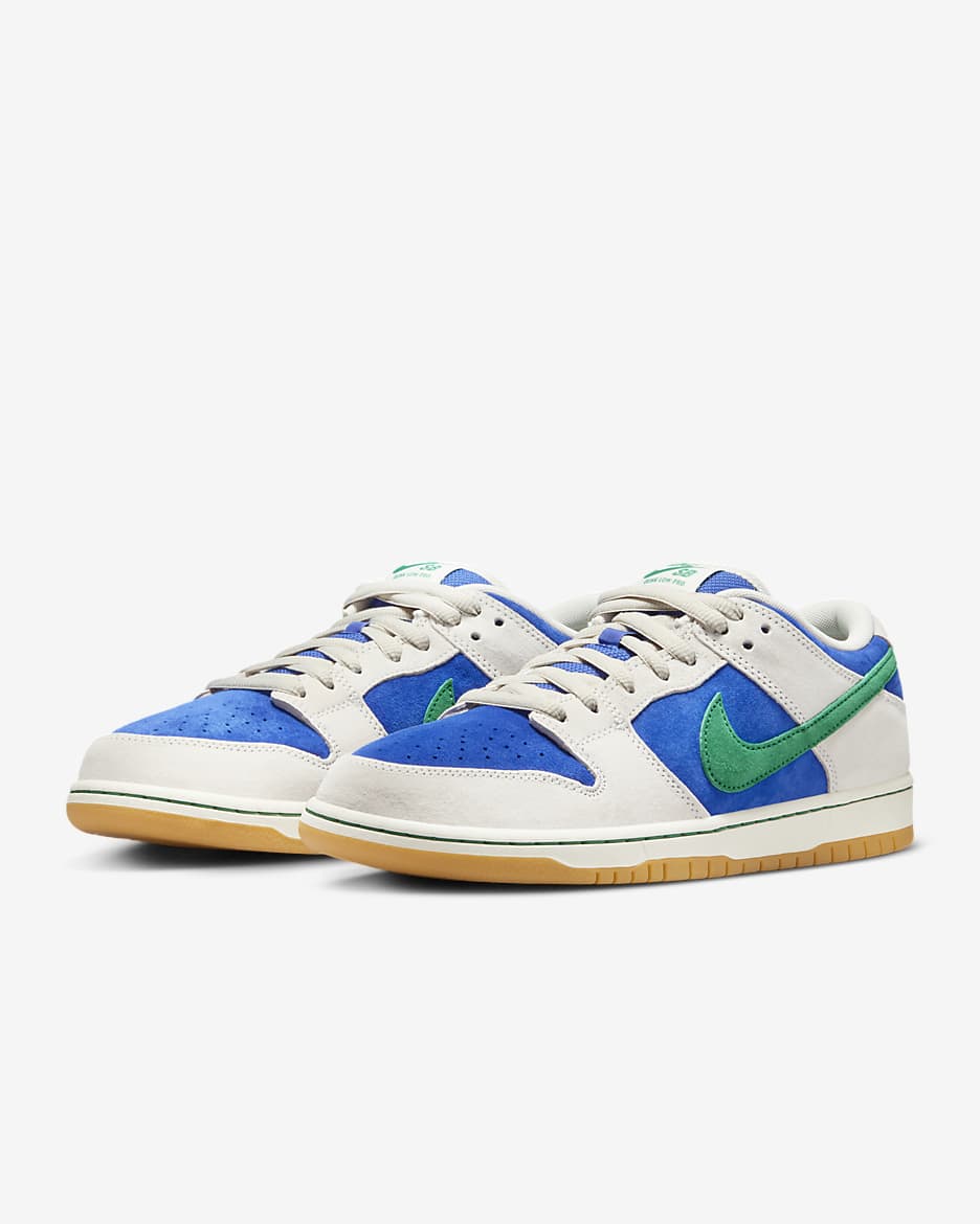 รองเท้าสเก็ตบอร์ด Nike SB Dunk Low Pro - Phantom/Hyper Royal/Malachite