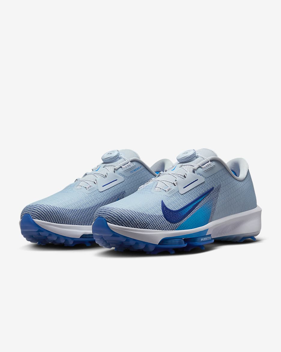 Nike Infinity Tour BOA 2 Golf Shoes (Wide) - Football Grey/Game Royal/Photo Blue/Deep Royal Blue