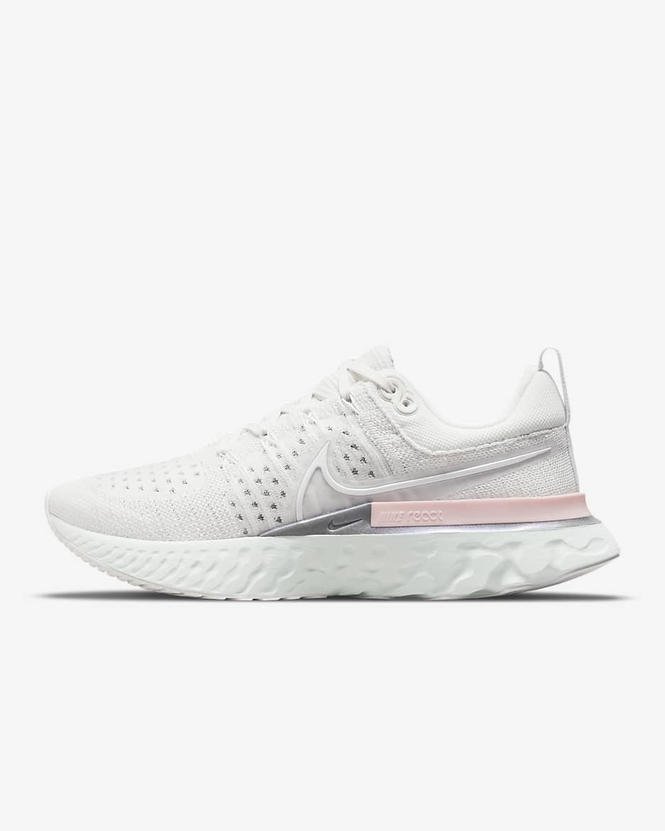 Tenis de correr en carretera para mujer Nike React Infinity 2 - Tinte platino/Verde ligero/Plata metalizado/Blanco