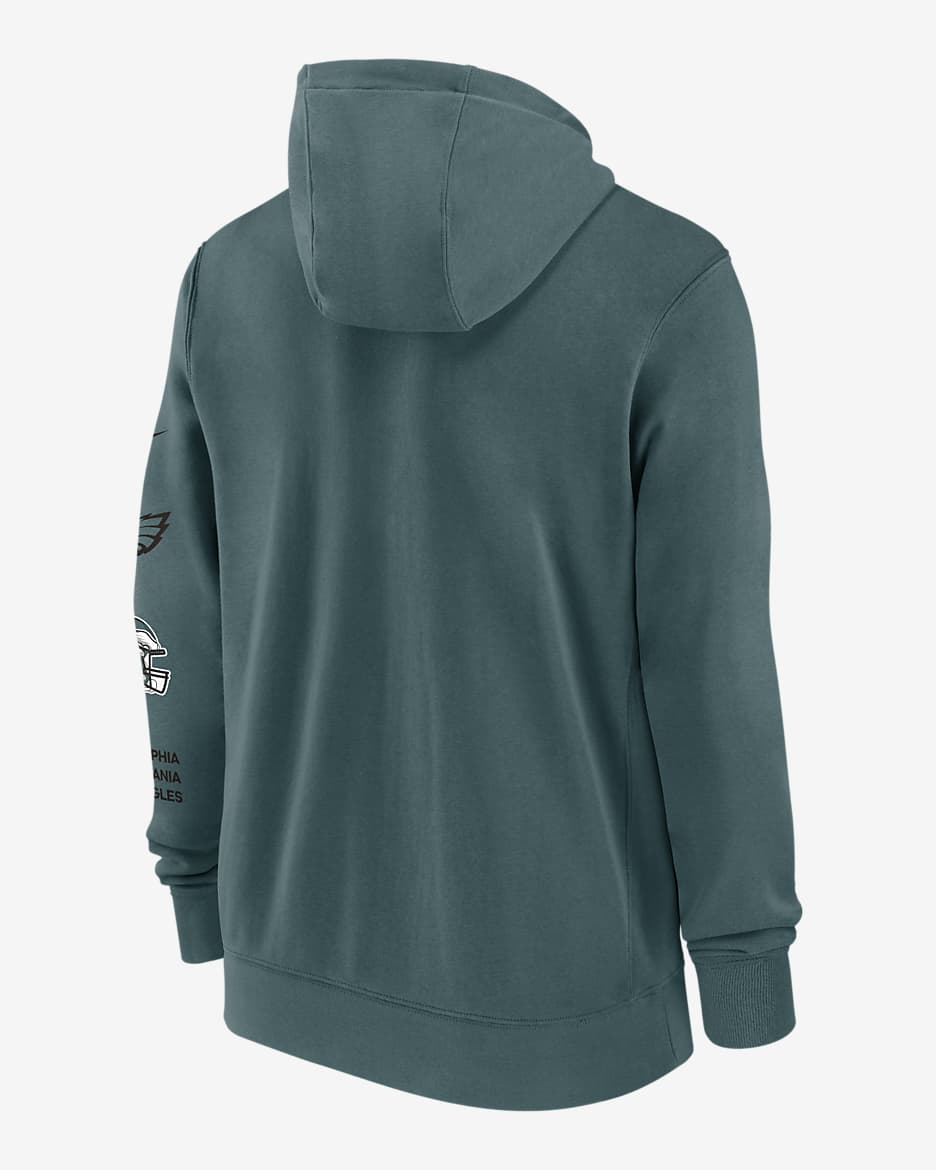 Philadelphia Eagles Club Men's Nike NFL Full-Zip Hoodie - Teal