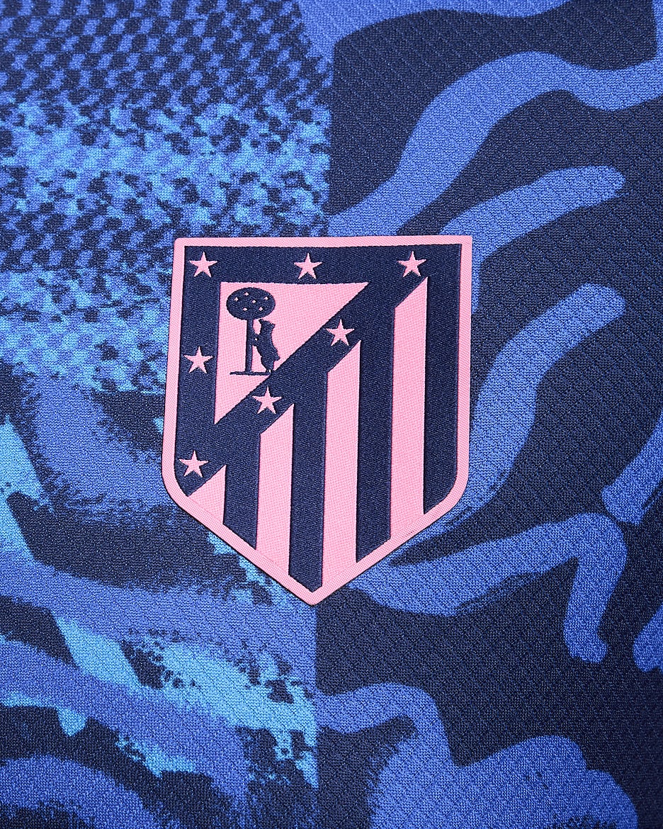 Atlético Madrid 2024/25 Stadium Derde Nike Dri-FIT replicavoetbalshirt voor dames - Blue Void/Pink Glow