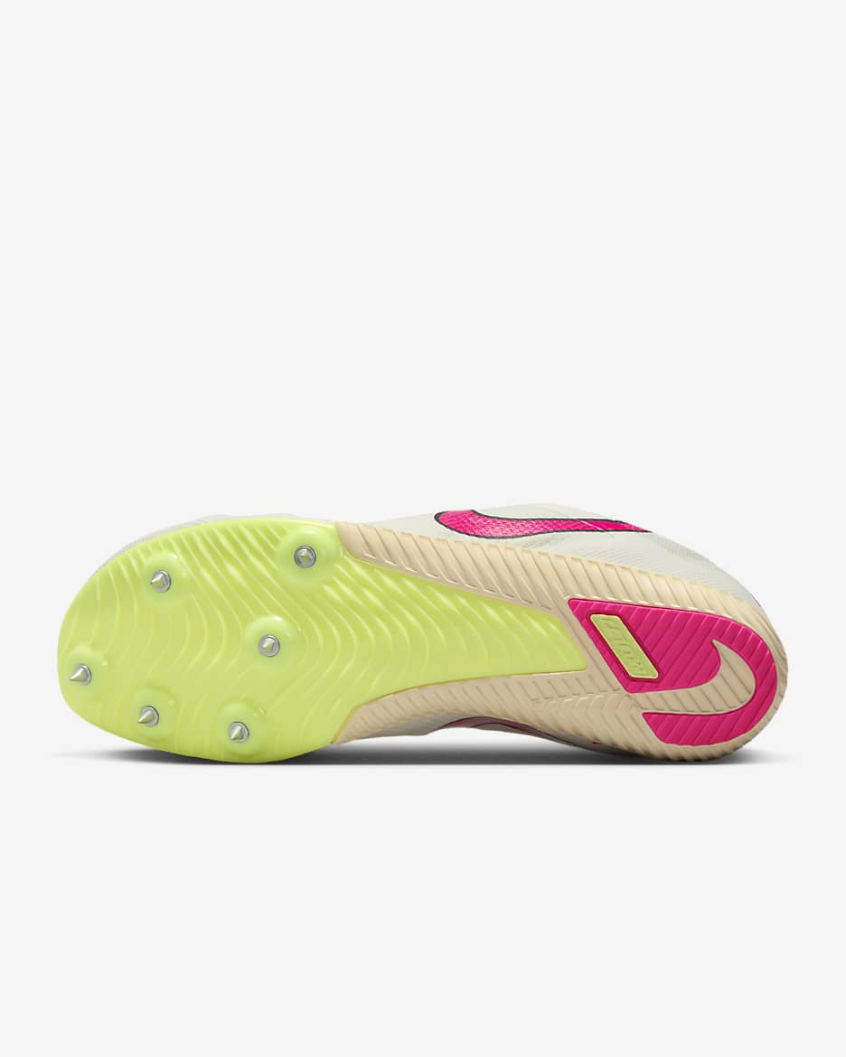 Chaussure à pointes d'athlétisme multi-évènements Nike Rival Multi - Sail/Light Lemon Twist/Guava Ice/Fierce Pink