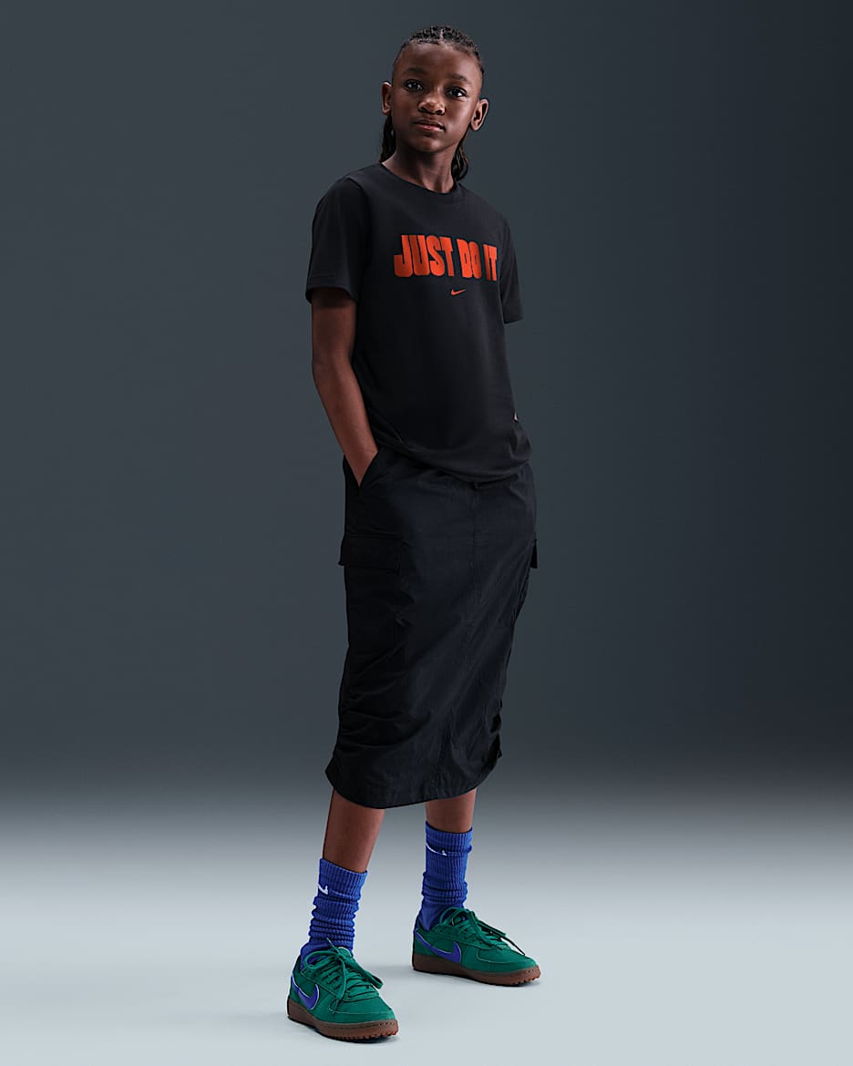 Just Do It Big Kids' T-Shirt - Black