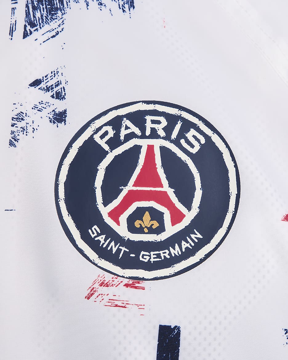 Paris Saint-Germain Windrunner Men's Nike Football Anorak Jacket - White/Metallic Gold