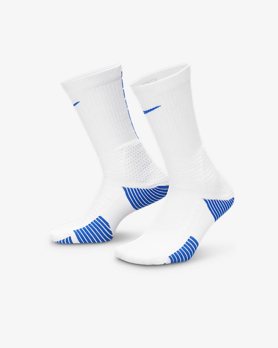 Calcetas acolchadas Nike Elite 2.0 (1 par) - Blanco/Royal juego/Royal juego