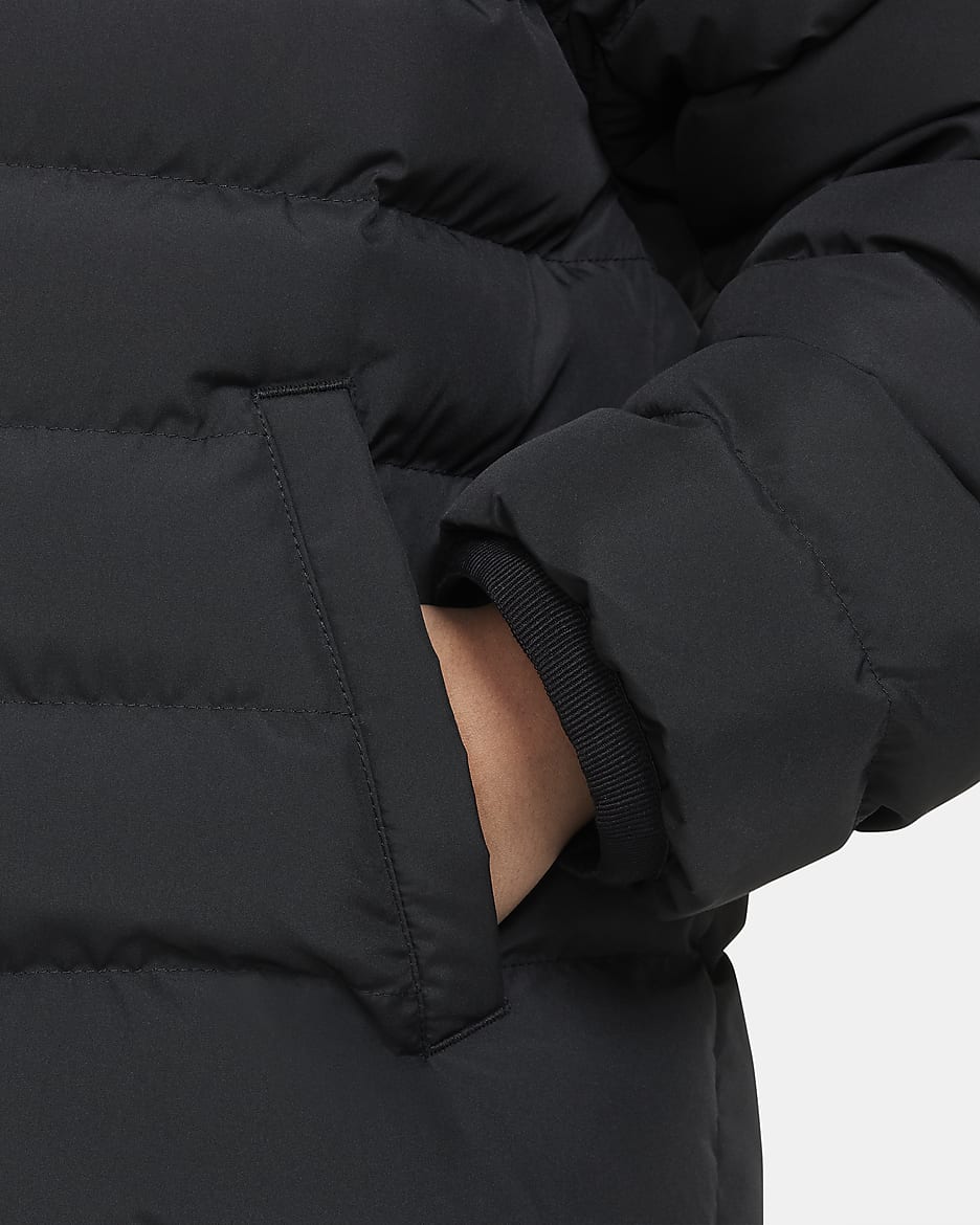 Veste à capuche ample Nike Sportswear Lightweight Synthetic Fill pour ado - Noir/Noir/Blanc