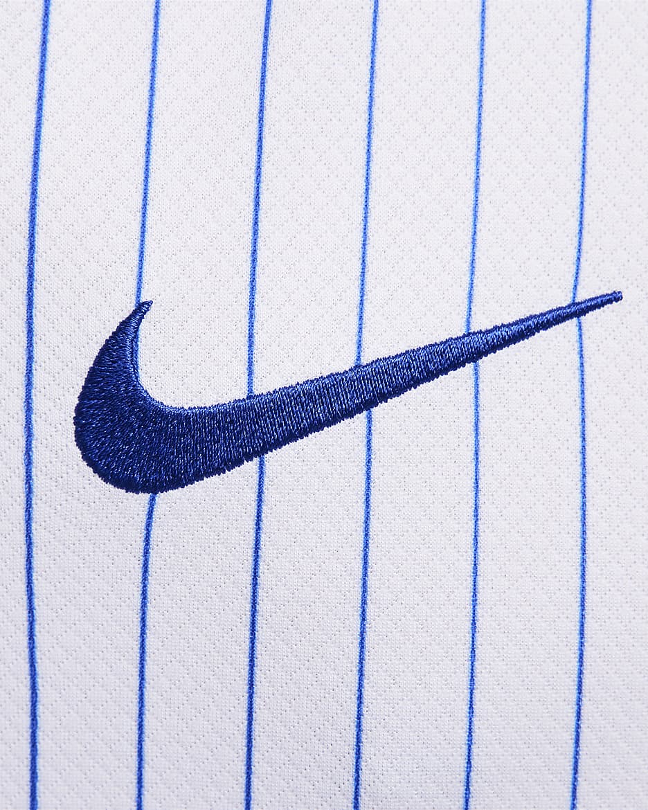 Εκτός έδρας ανδρική ποδοσφαιρική φανέλα Nike Dri-FIT Replica Γαλλία 2024/25 Stadium (ανδρική ομάδα) - Λευκό/Bright Blue/University Red/Bright Blue